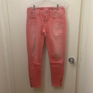 American Eagle Women’s Coral Jeggings Size 6